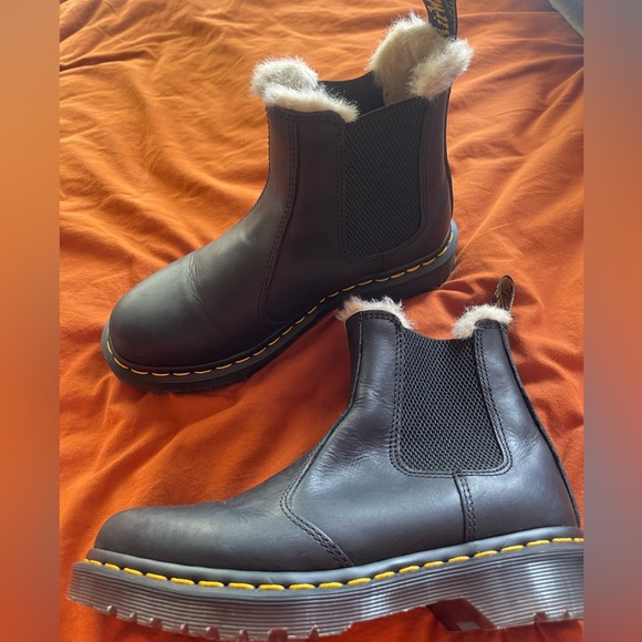 Dr. Martens Shoes Dr Marten Boots W Fur Lining Poshmark